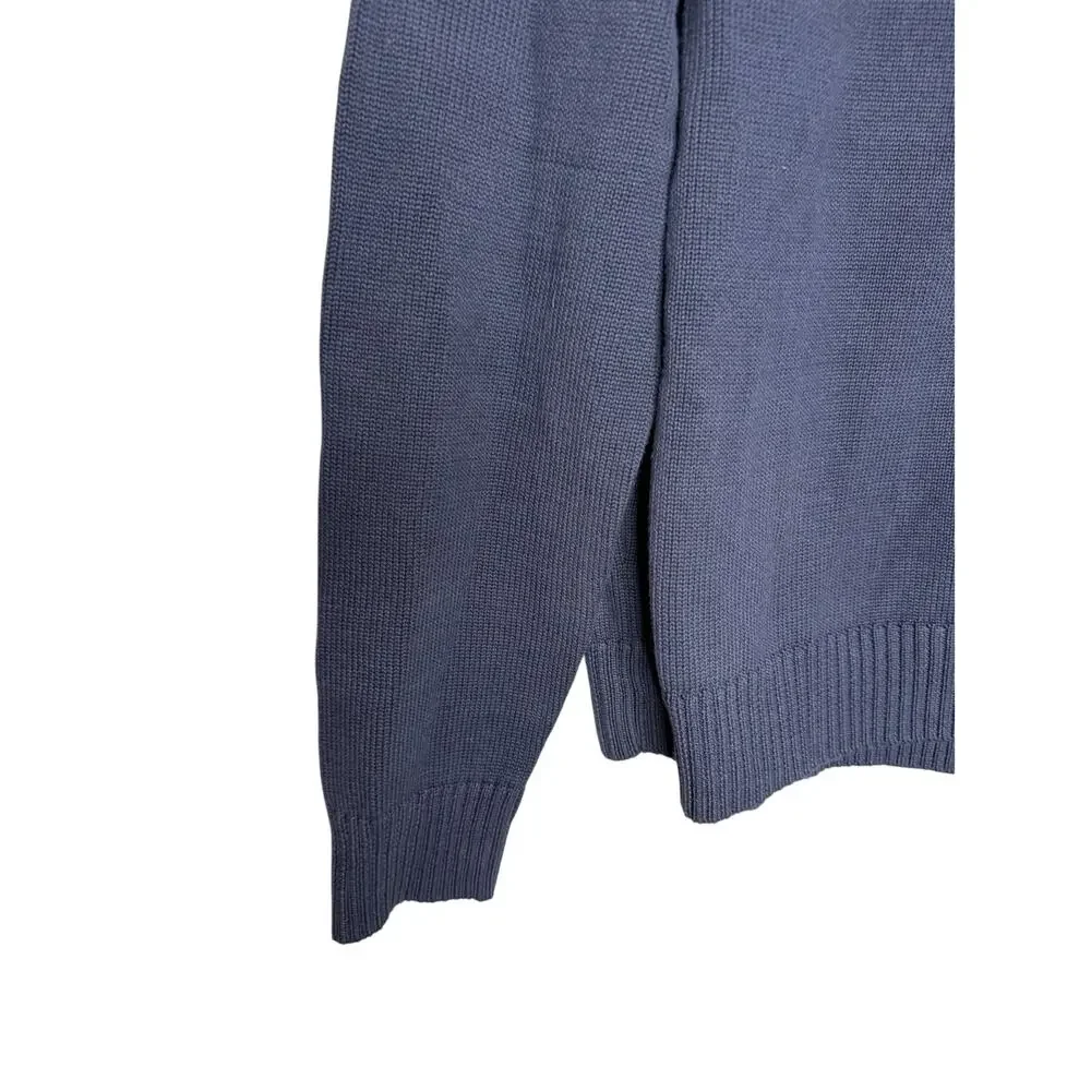 J.crew knit navy blue crewneck pullover‎ sweater